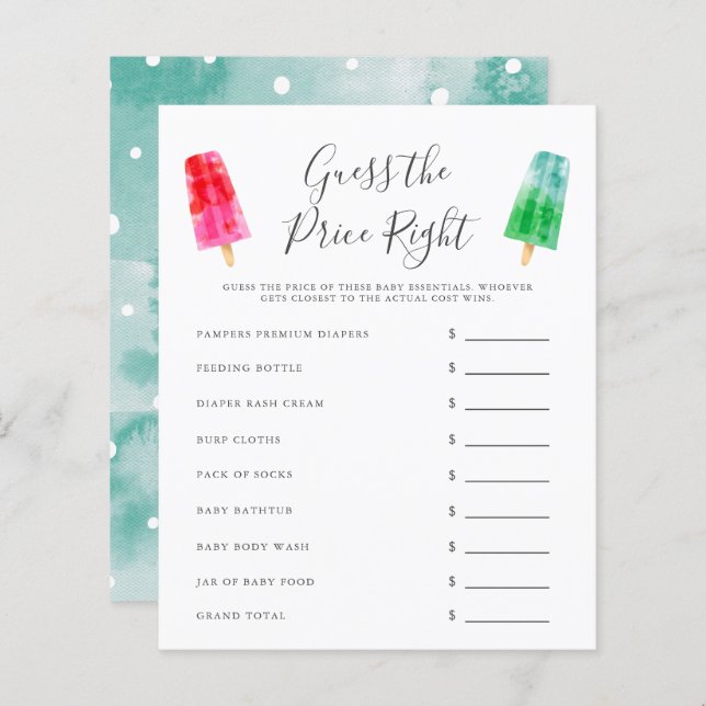 Färgbladet Garanterar spelet Pris Höger (Fram/baksida)