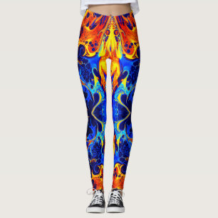 färgblandad blandning av neonfärger som virvlar på leggings