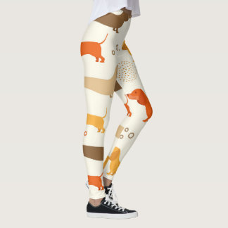 Färgbländare hund mönster leggings