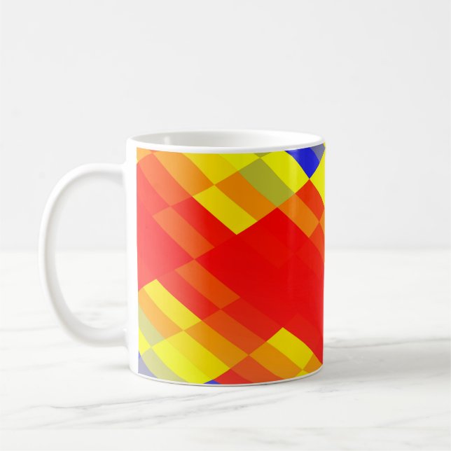 Färgblandning abstraktens bakgrund desingabstract, kaffemugg (Vänster)