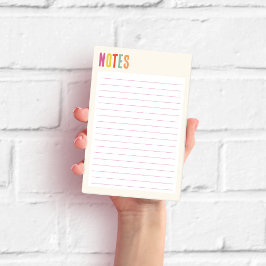 Färgblänkt Cream Post-it Block