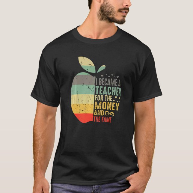 Färgblästerlärare för penningtvättslärarappen t shirt (Framsida)