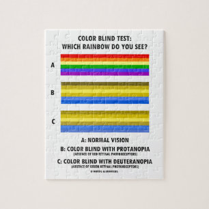 Färgblinden testar som regnbågen dig ser? pussel