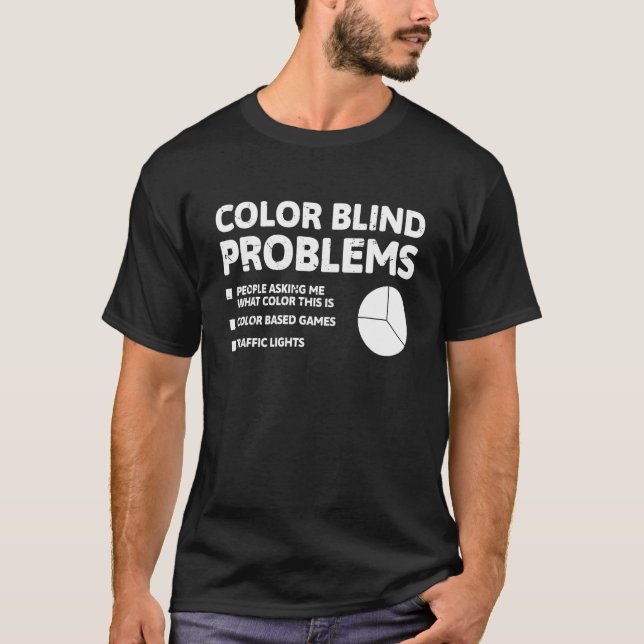 Färgblindhetsproblem T Shirt (Framsida)