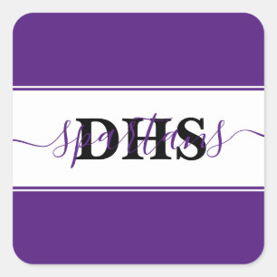 Färgblock för personlig fyrkantigt klistermärke