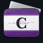 Färgblock för personlig laptop fodral<br><div class="desc">Anpassa den här söta färgblocksdesignen med dina favoriter eller färg i skolan,  redigera brev,  redigera namn (mellan blocken eller så släpper du extra blomningen).</div>