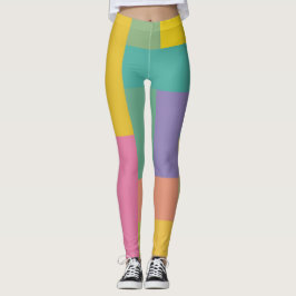 Färgblock Leggings