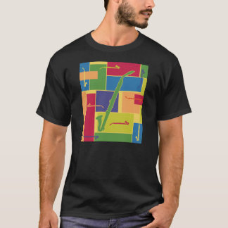 Färgblock Mörk T-Shirt
