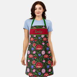 Färgblock Skriv ut Peony Flowers Mönster Namn