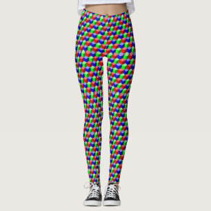Färgblock Thunder_Cove 3-D med Byggnad Leggings