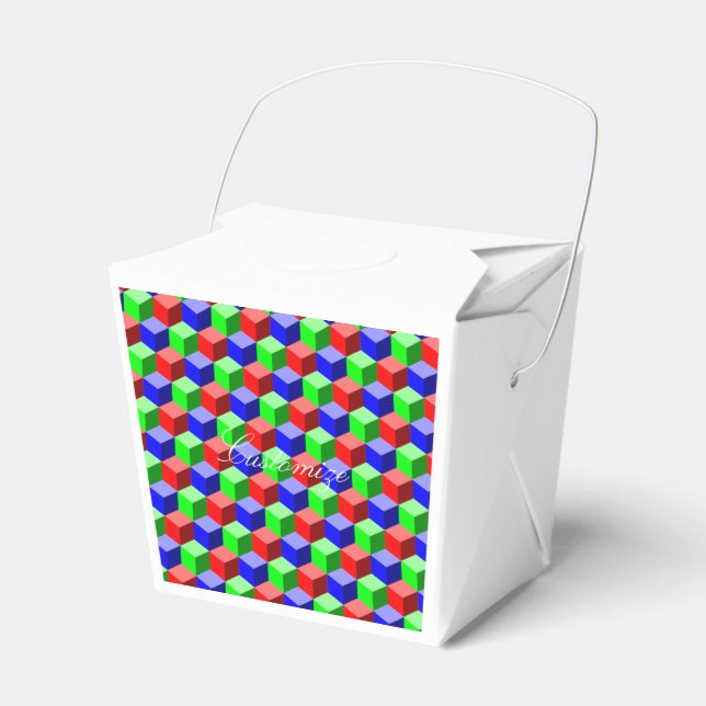 Färgblock Thunder_Cove 3-D med Byggnad Presentaskar (Framsidan Sidan)