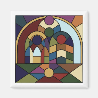 Färgblocksmagnet Magnet