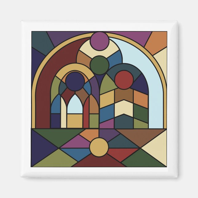 Färgblocksmagnet Magnet (Framsidan)