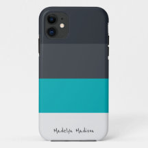 FärgblocksVågrät Rand Black & Grått