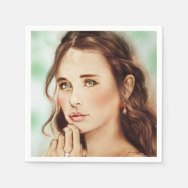 Färgblöjor - Dam i Vår Pappersservett