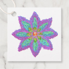 Färgblomma i Eid al-Adha-abstrakt Gåvor Etiketter