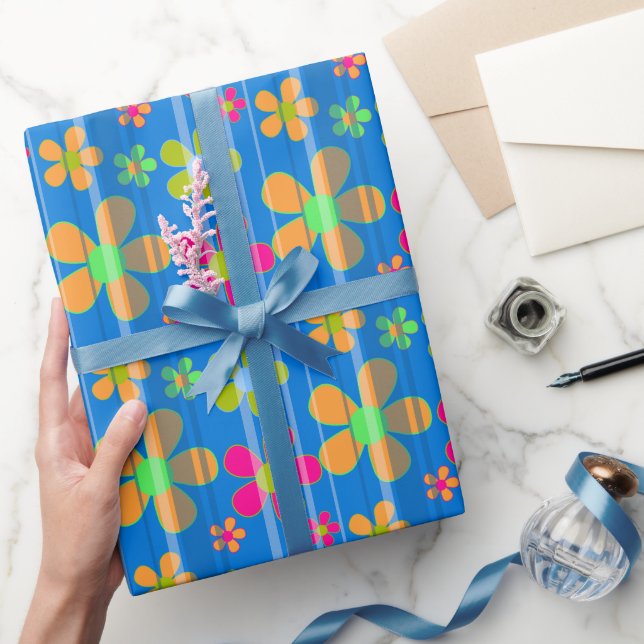 Färgblomma Mönster Presentpapper (Gifting)