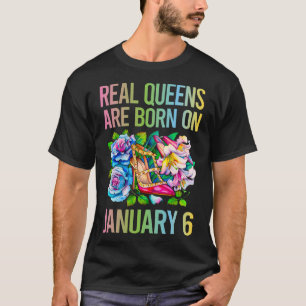 Färgblommor - 6 januari 6e 06 t shirt