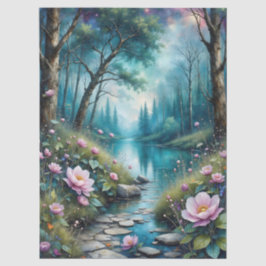 Färgblommor a Stream och Vild Natur