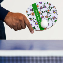 Färgblommor, blå bakgrund, Grönt