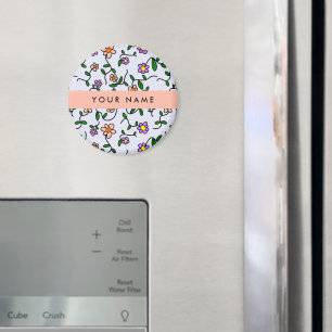 Färgblommor, blå bakgrund, Orange Magnet