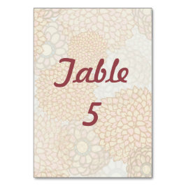 Färgblommor Blommar Bröllop Bordsnummer