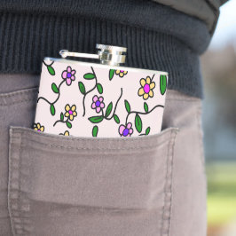 Färgblommor, Blommönster, Greenery, Boho Fickplunta