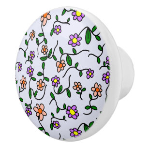 Färgblommor, Blommönster, Greenery, Boho Knopp
