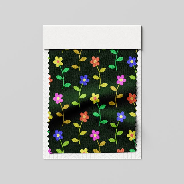 Färgblommor, Blommönster, Greenery, Boho Tyg (Skapare uppladdad)