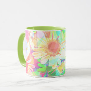 Färgblommor Bright Cheerful Mugg