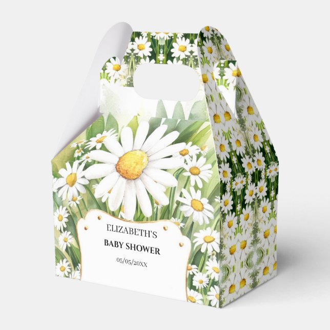 Färgblommor, Daisy Babykläder Presentaskar (Framsidan Sidan)