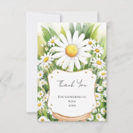 Färgblommor, Daisy Babykläder Tack Kort