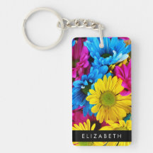 Färgblommor, Daisy, Boho, ditt namn