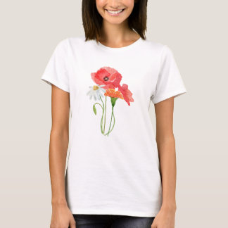 Färgblommor från ukrainska vilder. Ukraina T Shirt