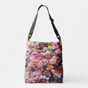 Färgblommor i Bloom Blommigt Bouquet Axelväska