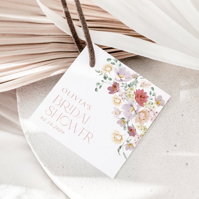 Färgblommor, jodblommor, boho, Möhippa Gåvor Etiketter (Skapare uppladdad)