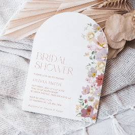 Färgblommor, jodblommor, boho, Möhippa Inbjudningar