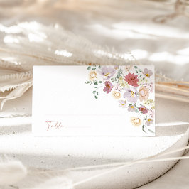 Färgblommor, jodblommor, boho, Möhippa Placeringskort