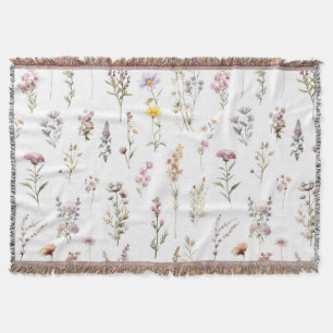 Färgblommor, jodblommor, trädgårdsblommor filt