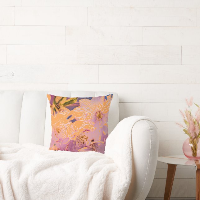 Färgblommor Kudde (Soffa)