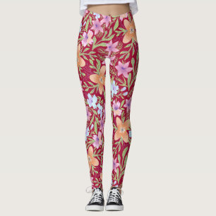 Färgblommor Leggings