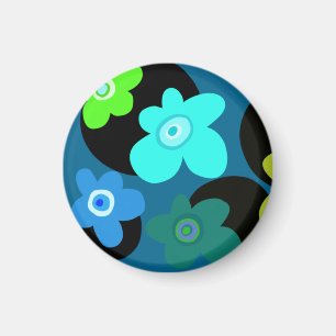 Färgblommor Magnet