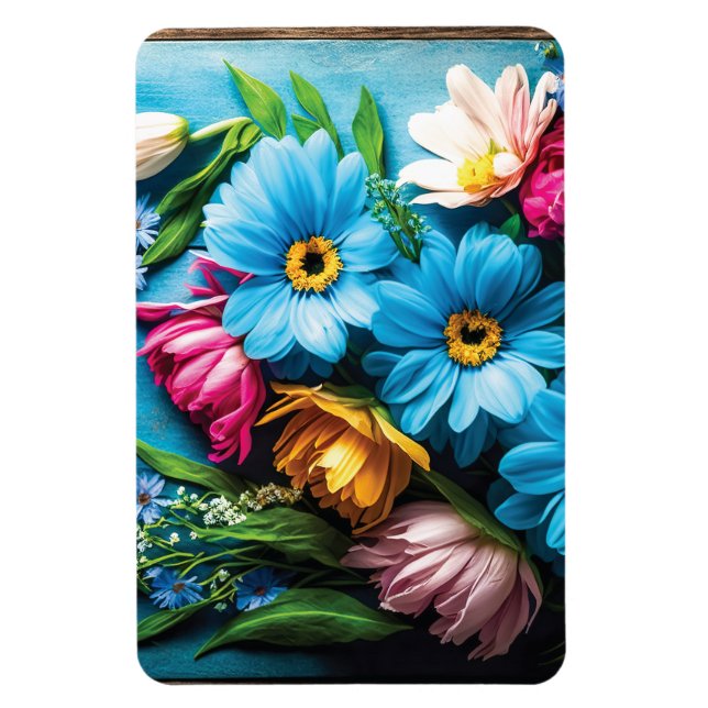 Färgblommor Magnet (Vertikal)