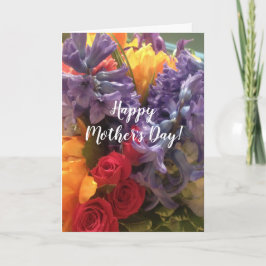 Färgblommor Mors dag Kort