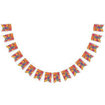 Färgblommor och löv på svart bakgrund