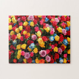 Färgblommor Pussel