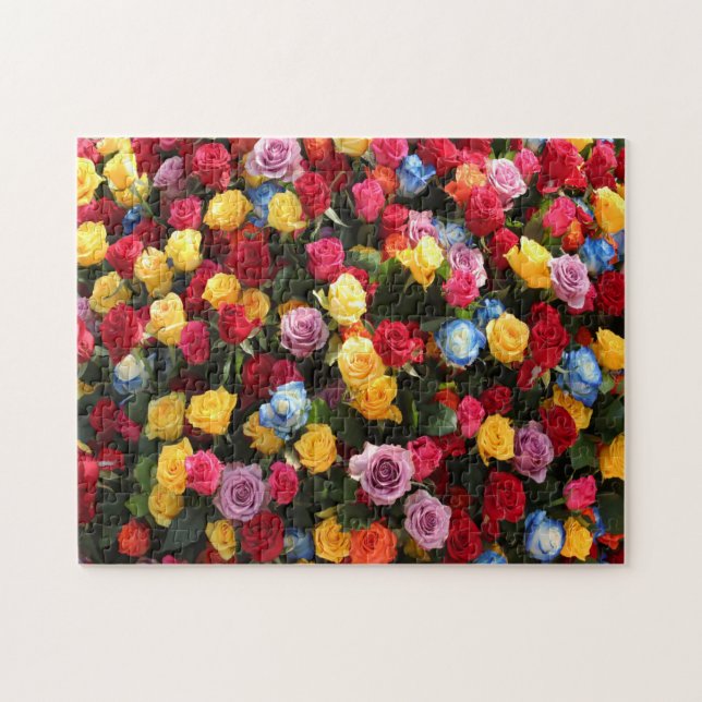 Färgblommor Pussel (Horisontell)