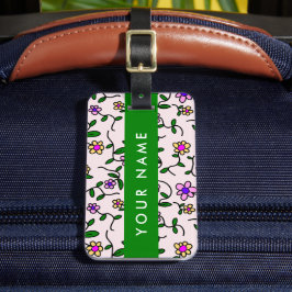 Färgblommor, Rosa, bakgrund, Grönt Bagagebricka