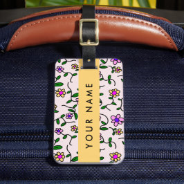 Färgblommor, Rosa, bakgrund, Gult Bagagebricka