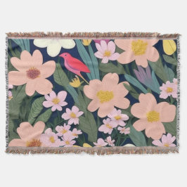 Färgblommor rosa underbar Gift-Märkre Filt